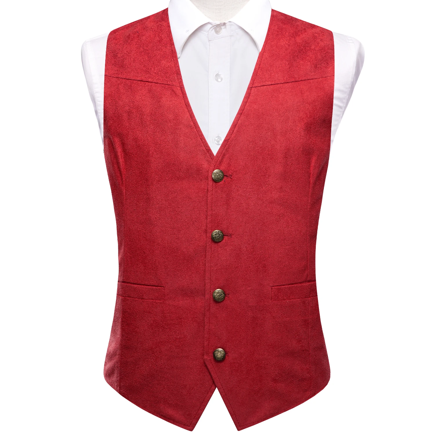 Herren Vintage Anzugweste aus Wildleder in Braun, Schwarz und Grün mit V-Ausschnitt, Einzelstück, Accessoires nicht enthalten, geeignet für Hochzeiten und Abendveranstaltungen. – Detail 7