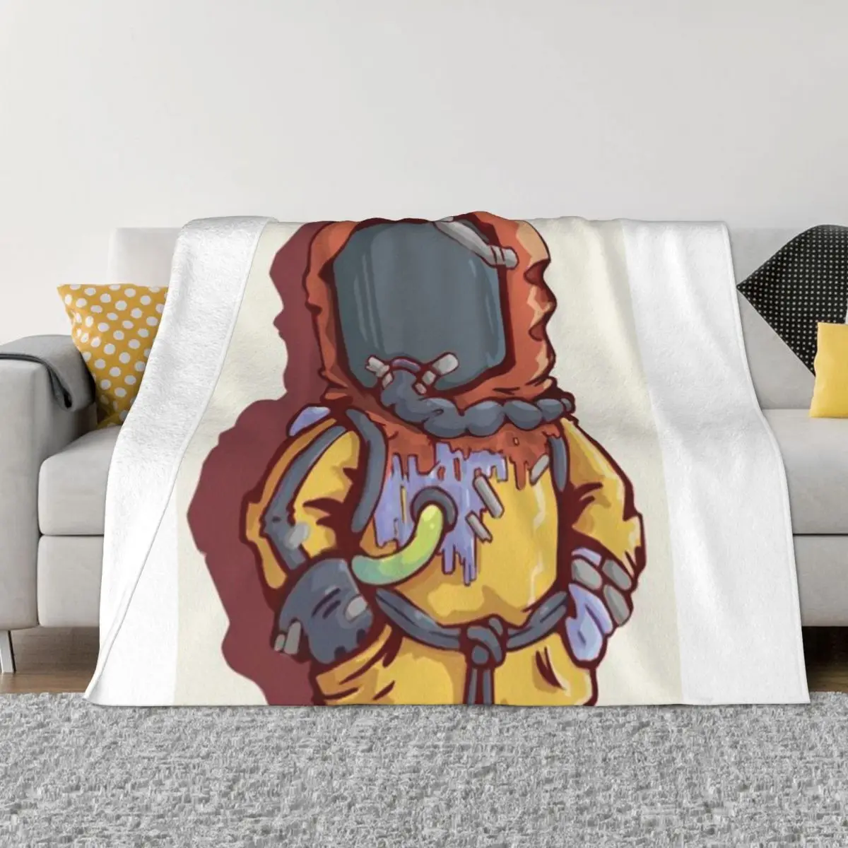 

Rust Game Throw Blanket funny gift warm winter Blankets