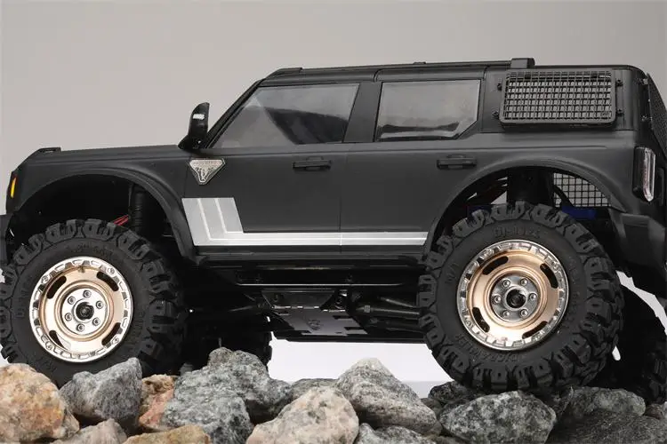 Металлическая аварийная пластина типа B для 1/18 Traxxas Trx-4m Bronco Trx4m, боковая юбка, декоративная линза, зеркало, корпус из нержавеющей стали