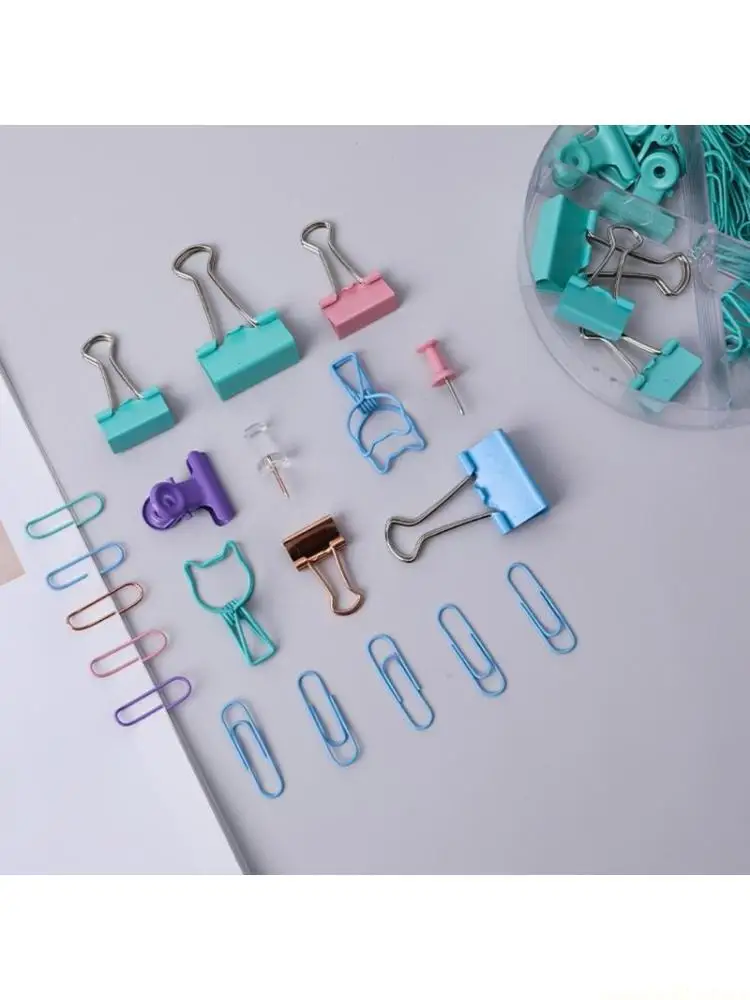 

Paper Folder Clips Set Hollow Metal Binder Wire Craft Photo Folder for Home Office School Stationery