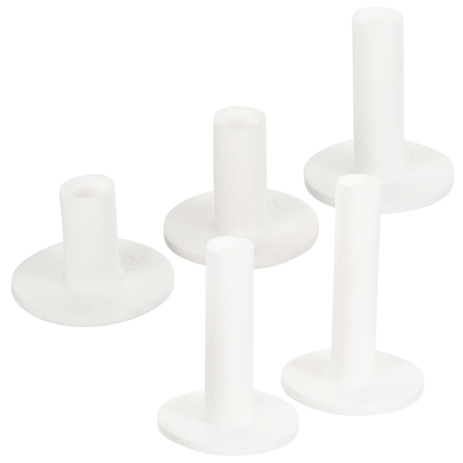 5 Pcs Golf Tee Holder Pins Balls Golfs Holders Stud Driving Range Tees White Silica Gel