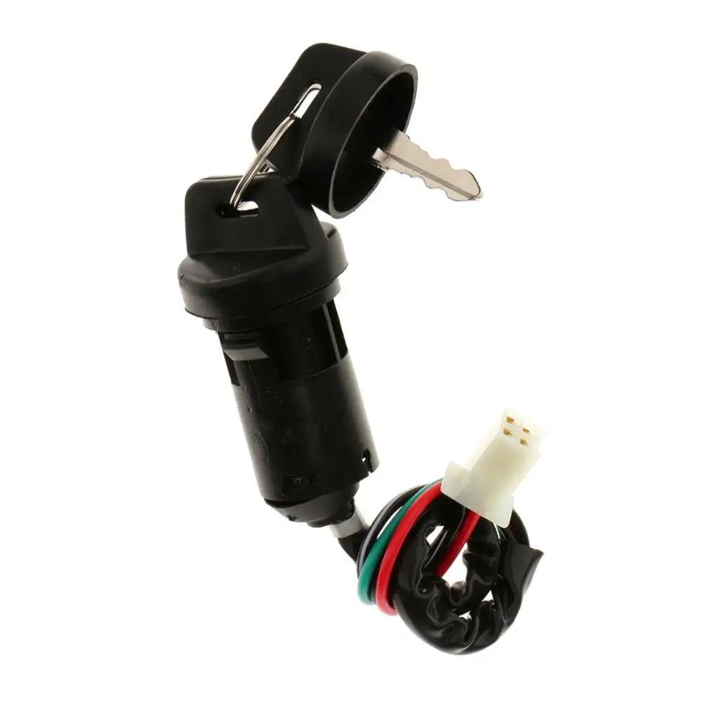 

Ignition Key Scooter ATV Moped Kart Electric Motorcycle Switch Lock 4 Wire