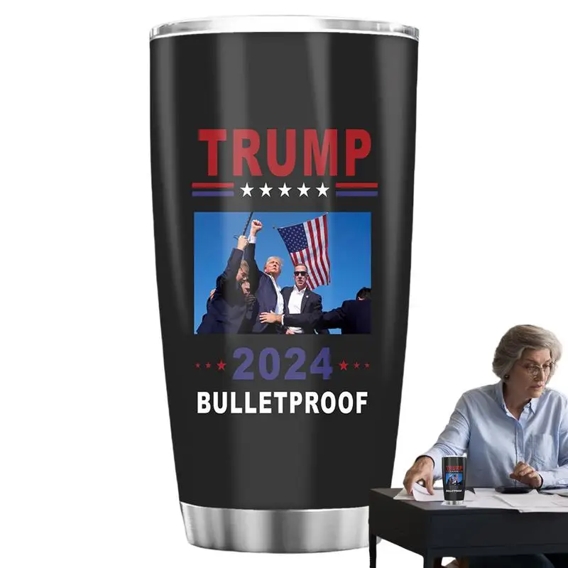 President Coffee Cup 2024 Coffee Cup Breakfast Milk Mug Stainless Steel Drinking Cup Coffee Mug Election Novelty Cup Mugshot