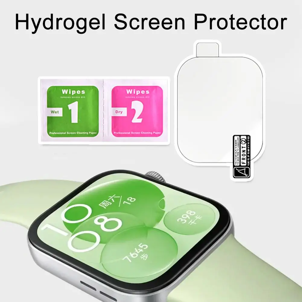 Watch Screen Protector For Huawei Fit 3 High Light Transmittance Anti-fingerprint Anti-scratch Hydrogel Film Accessories U1U3