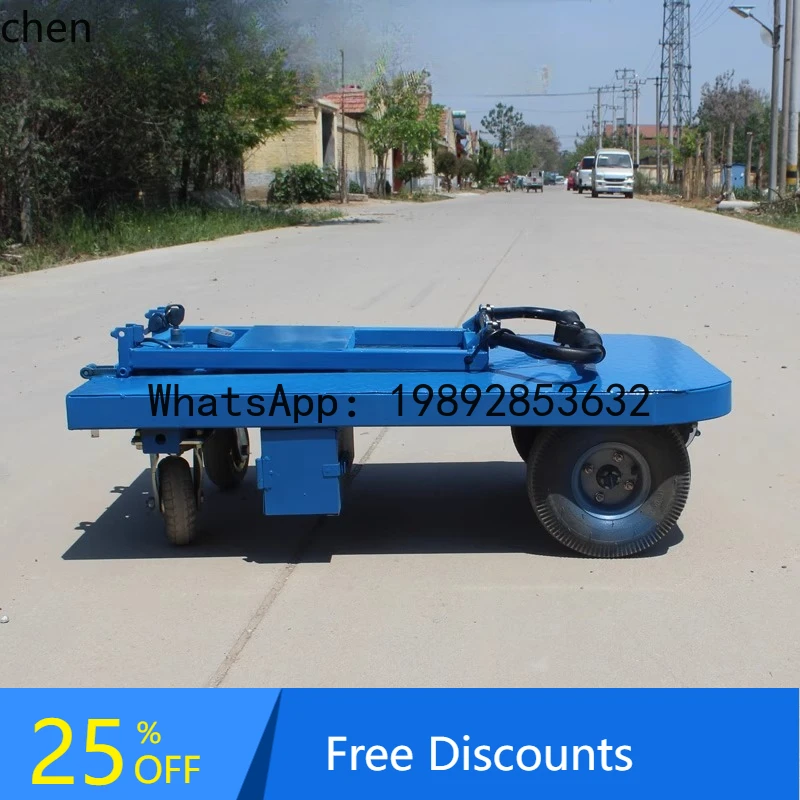 

Electric Trolley Load King Truck Foldable Pull Cargo Transportation Flat Four Wheels