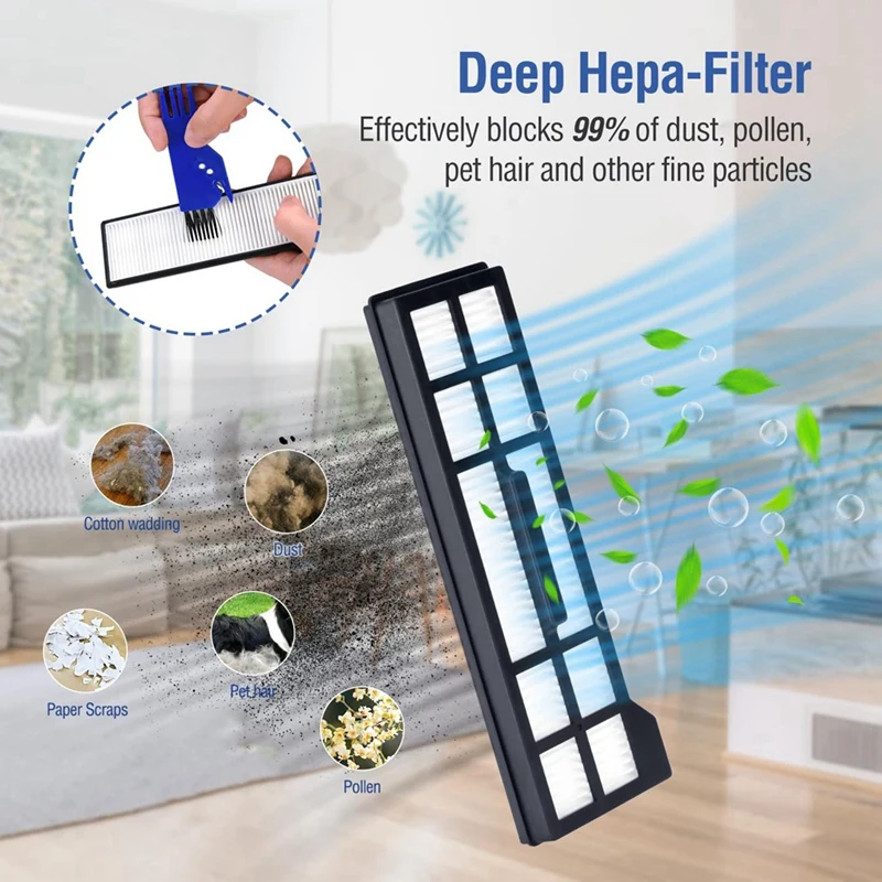 Комплект аксессуаров из 20 предметов для робота-пылесоса Eufy X10 Pro Omni: запасные части для лучшей чистки РАСПРОДАЖИ