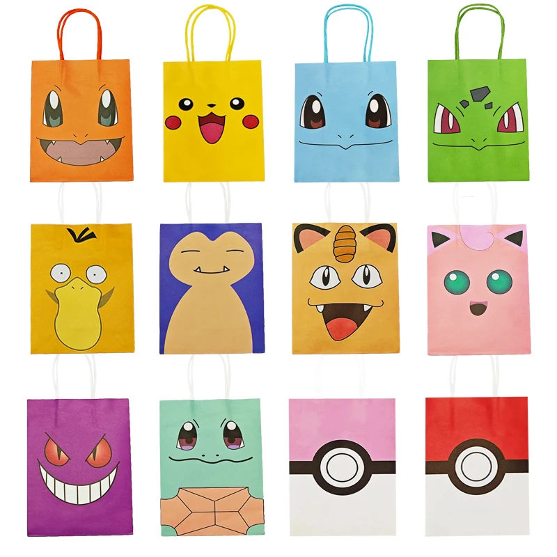 Pokemon Pikachu Ballon Party Dekorationen Squirtle Bulbasaur Geburtstag Party Tasche Ballon Geschenk Figur Kinder Geschenke Spielzeug