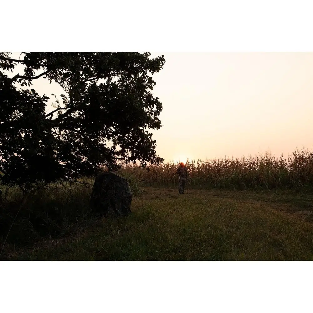 컴팩트하고 가벼운 1인용 디럭스 텐트 의자, 그라운드 블라인드 포함, 모시 오크 브레이크업 컨트리 패턴