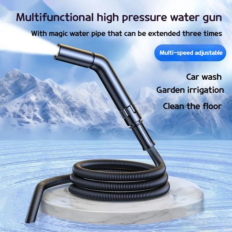 pistolet-a-eau-haute-pression-avec-tuyau-d'arrosage-retractable-3-fois-extensible-adapte-au-lavage-de-voitures-irrigation-de-jardin-outils-de-jardinage-domestiques