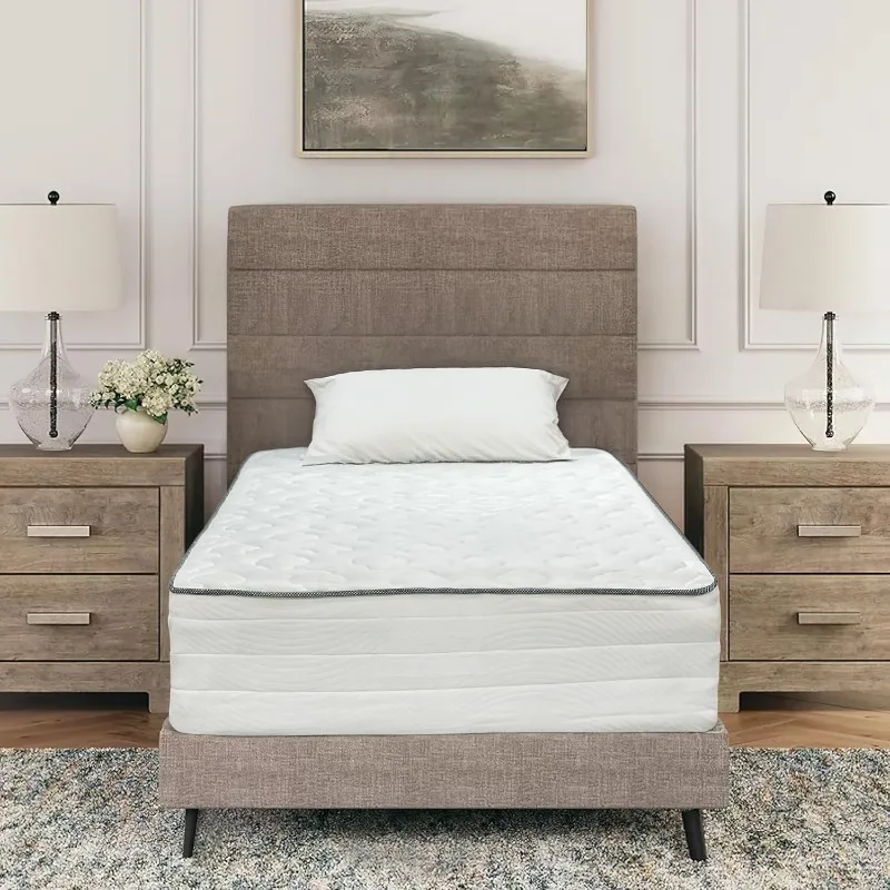 

Dual size mattress - 12-inch cool memory foam and pocket spring hybrid mattress with breathable lid - tight top