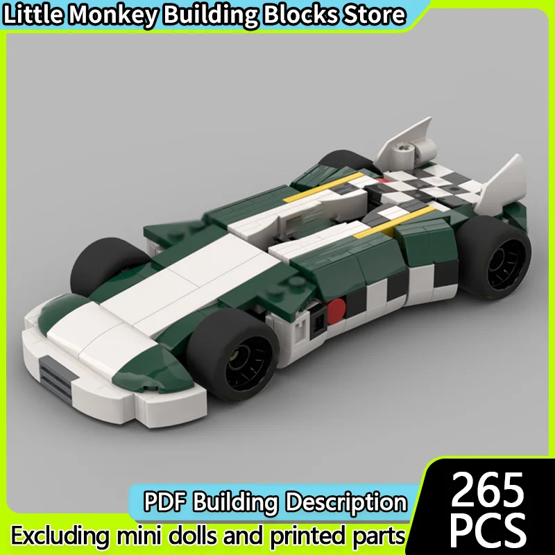 

Модель скоростного гоночного автомобиля MOC, строительные кирпичи, концепция спортивного автомобиля, модульная технология, детские праздничные подарки, сборные игрушки, костюм