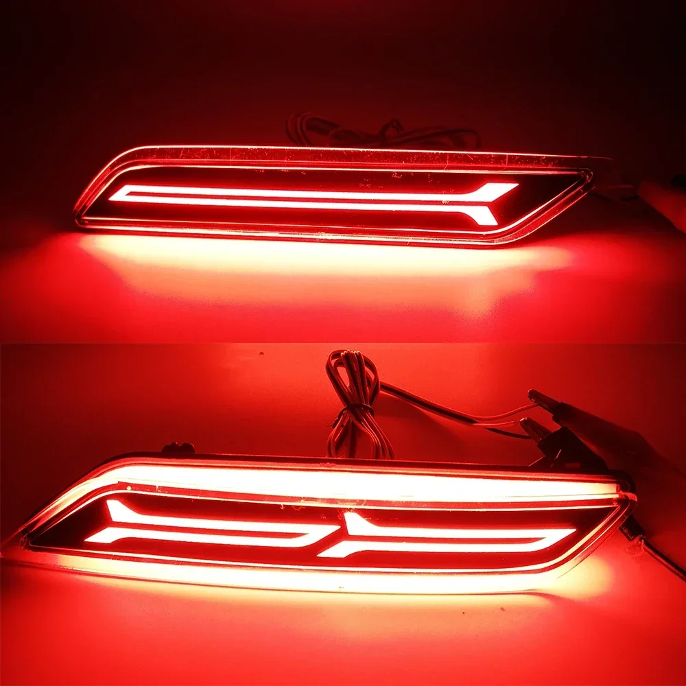 New！ CSCSNL 1Set LED Rear Bumper tail light fog lamp Brake Reflector turn signal Fog lamp For Honda City 2017 2018 2019