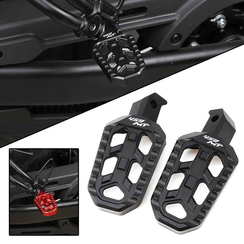

Motorcycle Rear Left and Right Foot Pedal Aluminium Footrest Expandable Teeth Pedal Kit For CFMOTO 800MT 450MT CLC450 MT 800 450