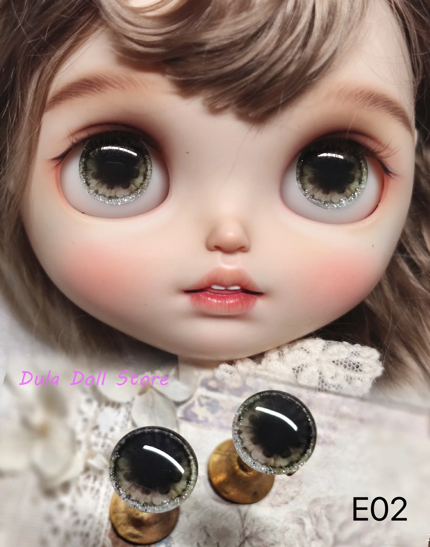 Dula Handmade Magnetic Eye-bracket Glass Hand Drawn Printing Exquisite Eyepiece Eye Chips Blythe Bjd Doll Accessories