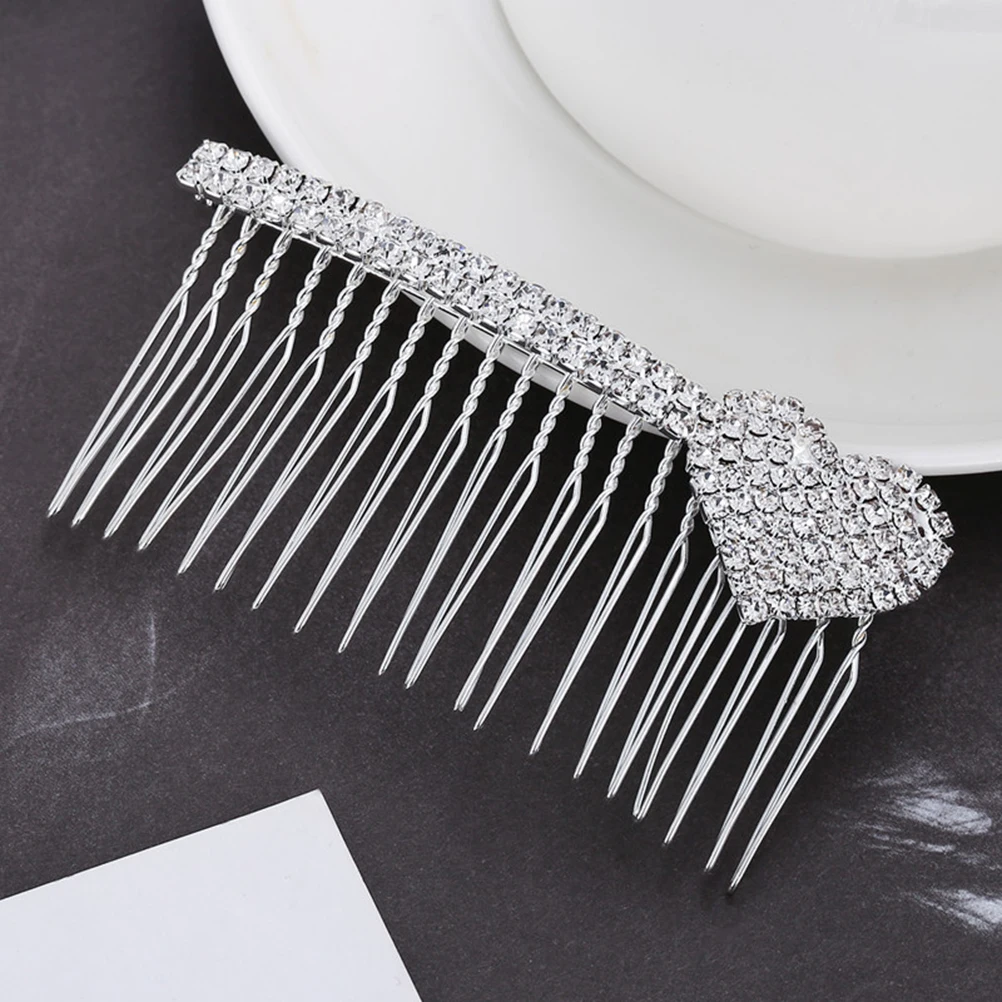 

2 Pcs Headdress Comb Bridesmaid Bridal Accessories Ornaments Solid Alloy