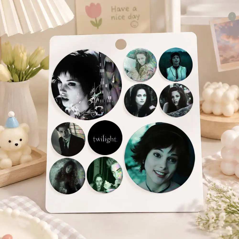 A-movies T-Twilight-ES Badge On Backpack Accessories Manga Icons Pins Round Cartoon Brooches For Clothes Bag Decor Gifts