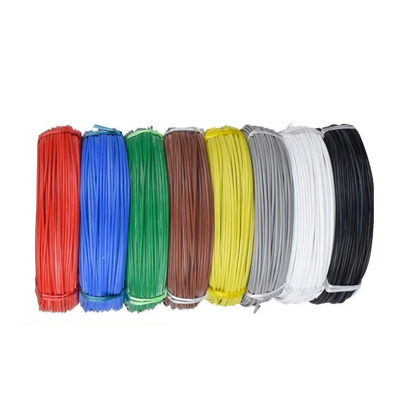 300M/Roll Silicone Electric Wire Cables Tinned Copper 30/28Awg 0.06 and 0.08mm2 Power Extension Line Heating Soft Battery Wires