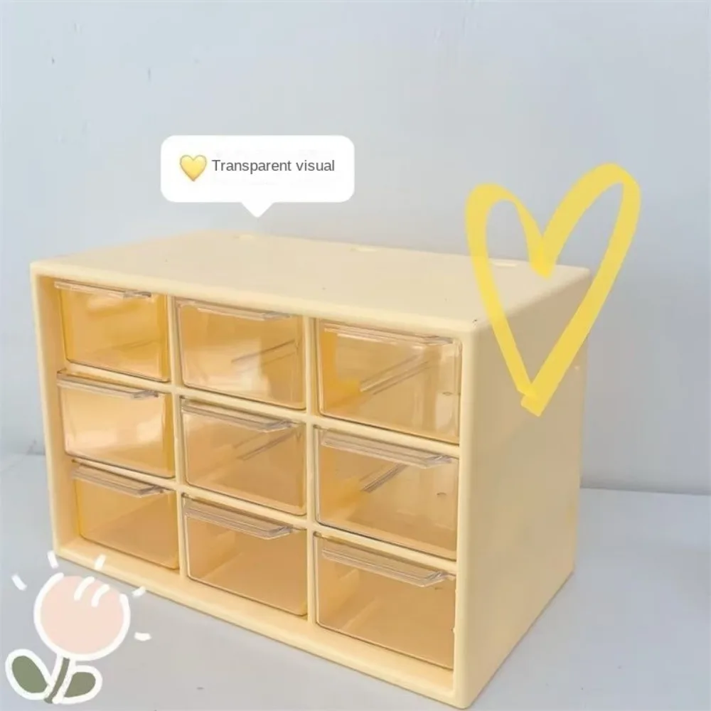Dustproof Desktop Drawer Organizer with 9 Grids