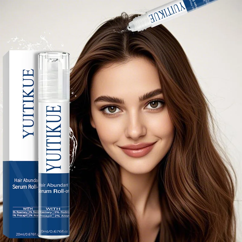 

Сыворотка-роллер YUITIKUE для густоты волос - с экстрактом розмарина, нежный массаж кожи головы для питания и здоровья волос