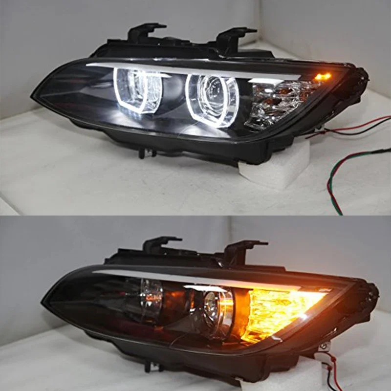 For BMW M3 E92 E93 335i 330i LED Headlights Front Lamps 2006-2012 Year  With Daytime Running Lights