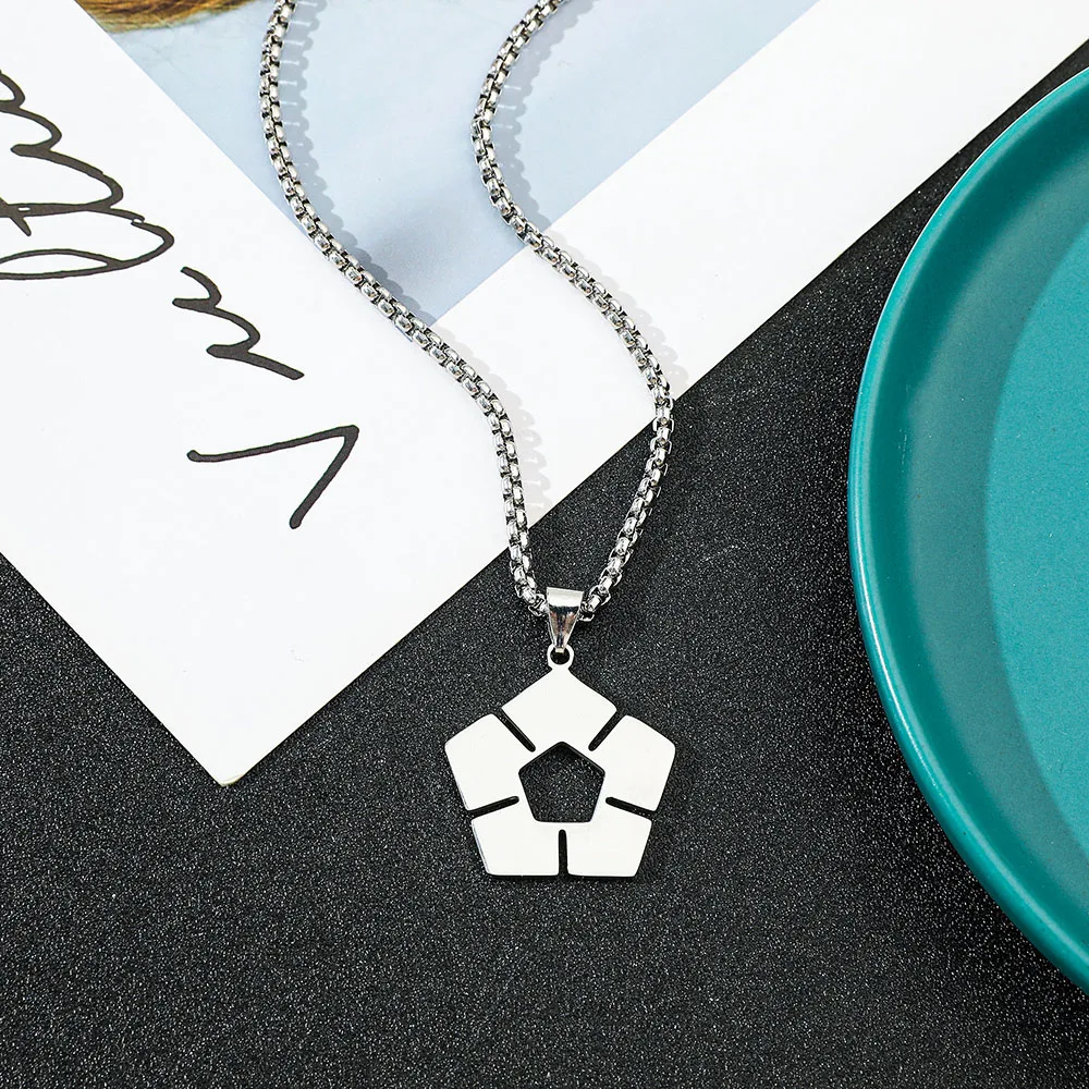Cute Necklace Women Anime Soccer Sign Jewelry Accessories key chain Creative Couples Chain Cosplay Gift