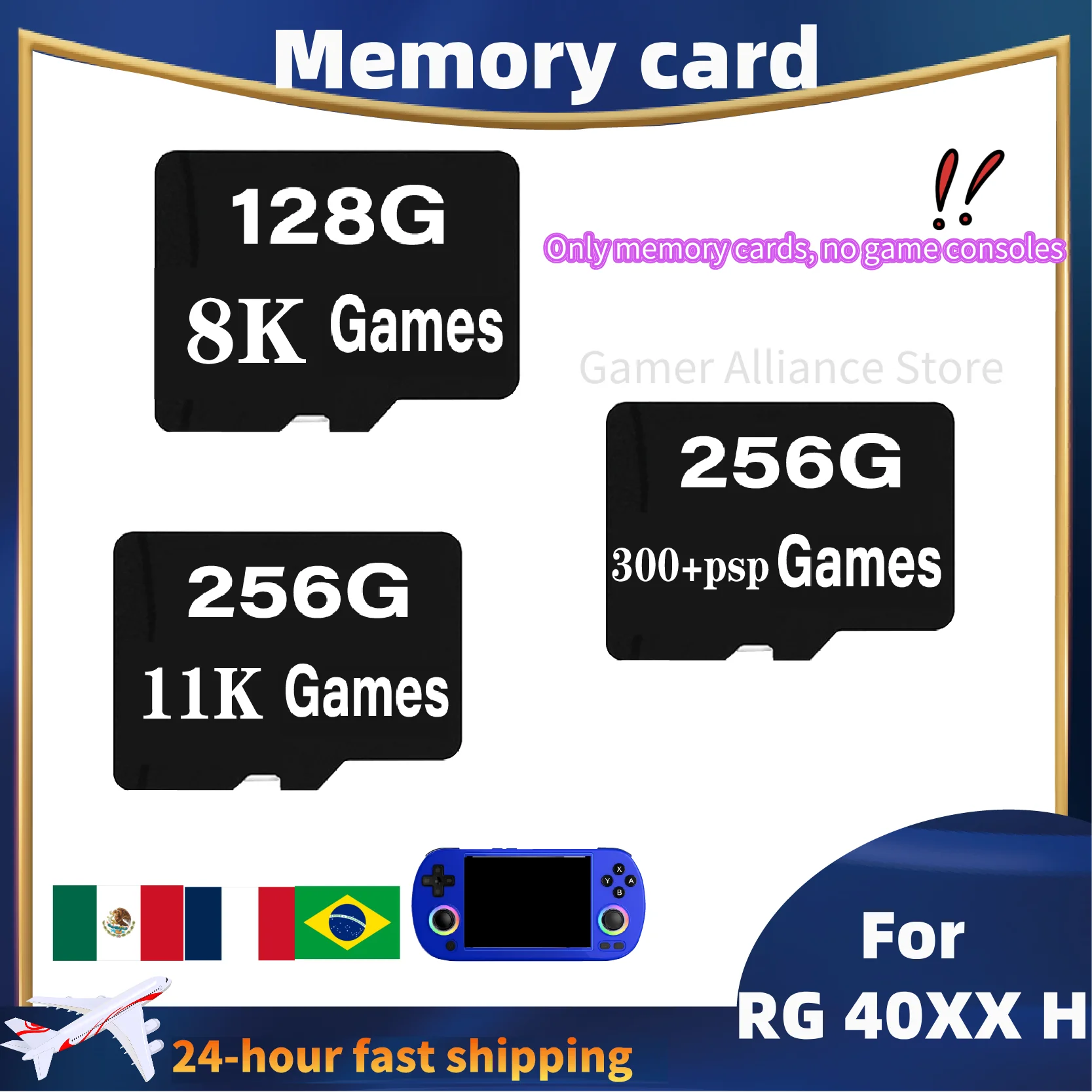 ANBERNIC RG40XX H RG 40XXH용 TF 카드 휴대용 레트로 게임 콘솔 메모리 카드 256G PSP 게임 256G 11000 게임 PSP 게임 선물