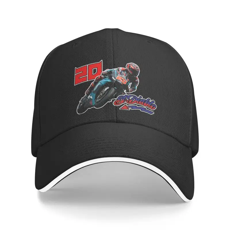 Cool Motorcycle Race Baseball Cap Men Women Custom Adjustable Adult Fabio Quartararo El Diablo 20 Dad Hat Summer