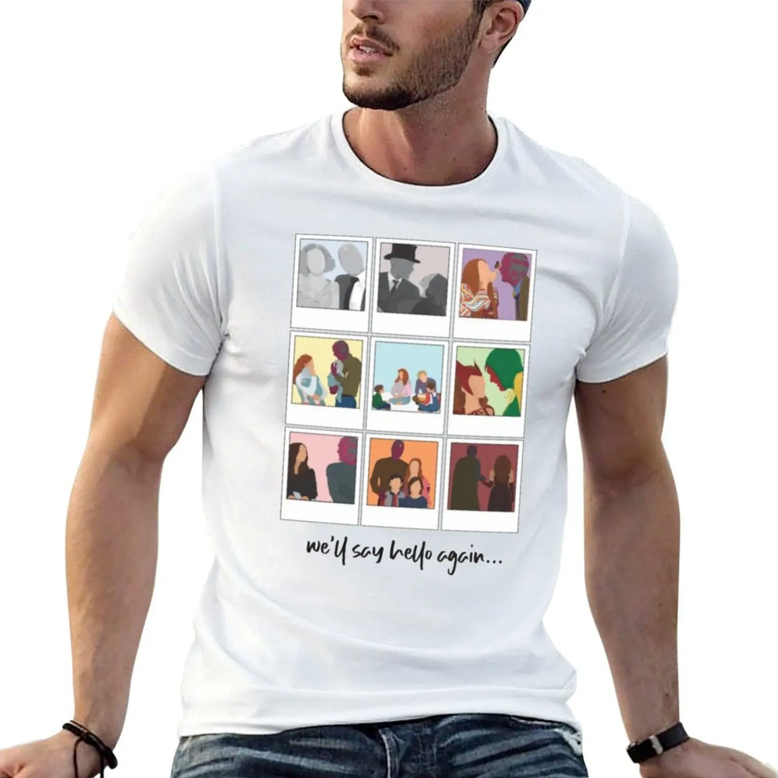 We've Said Goodbye Before T-Shirt Clothing blue lock cotton t shirt men