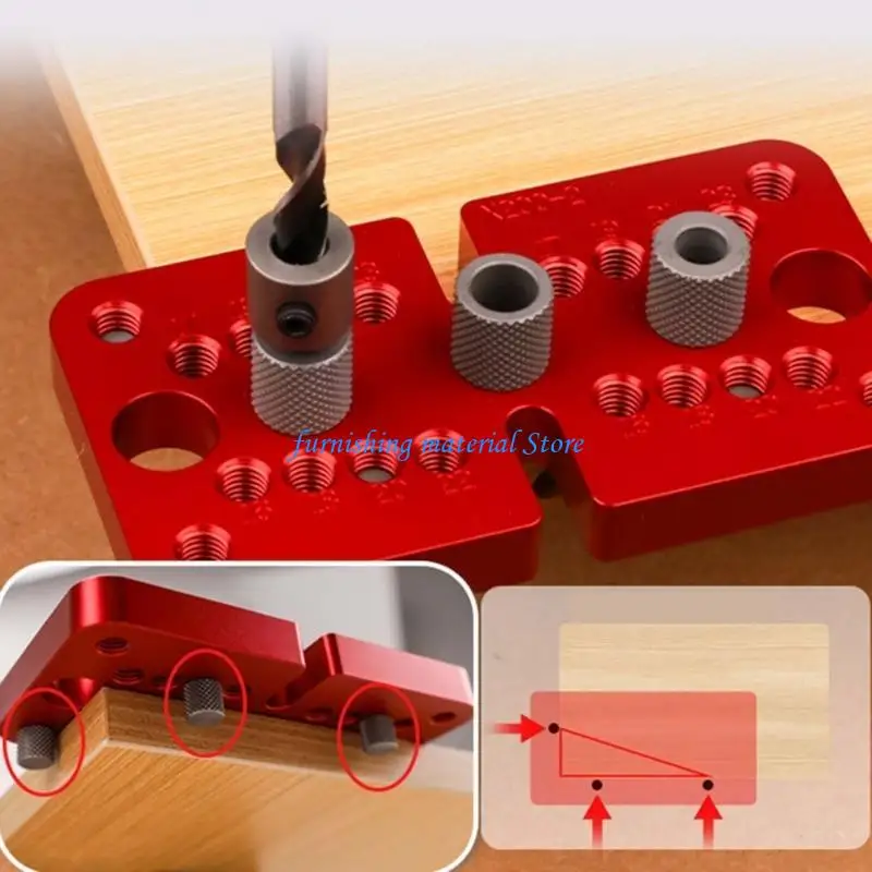 Y5GD Woodworking Drill Drill Guide Hole Modelo Posicionadores da Ferramenta para posicionamento preciso do orifício para