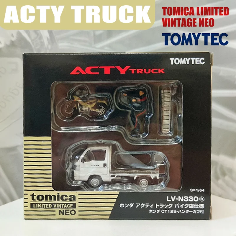 TAKARA TOMY TOMYTEC TLV-N330a Honda ACTY TRUCK Bike Shop Legering Motorvoertuig Speelgoed spuitgieten Metalen Model Collectie Geschenken