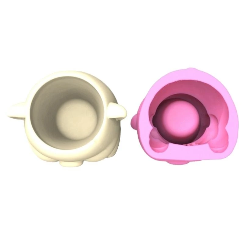 Little Pig Flower Pot Silicone Mold Concrete Candlestick Resin Mould