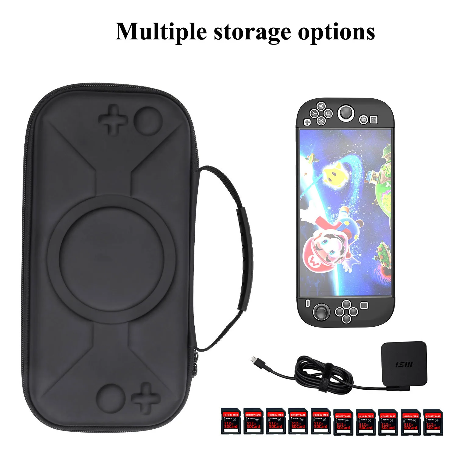 Bag for Switch 2 Screen Protector Cover Tempered Glass Film EVA Portable Case for Nintendo Switch 2 Accessories