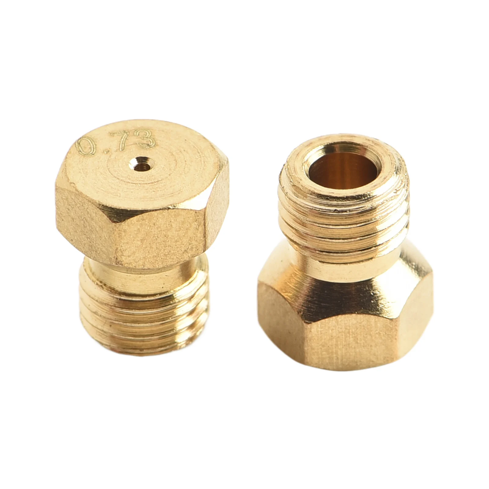 Gas Hob Nozzles Natural Gas Hob Kit Nozzle Sizes 0.73, 0.97 Standard M6 X 0.75 Thread Utilizes Natural Gas M6 X 0.75 Thread