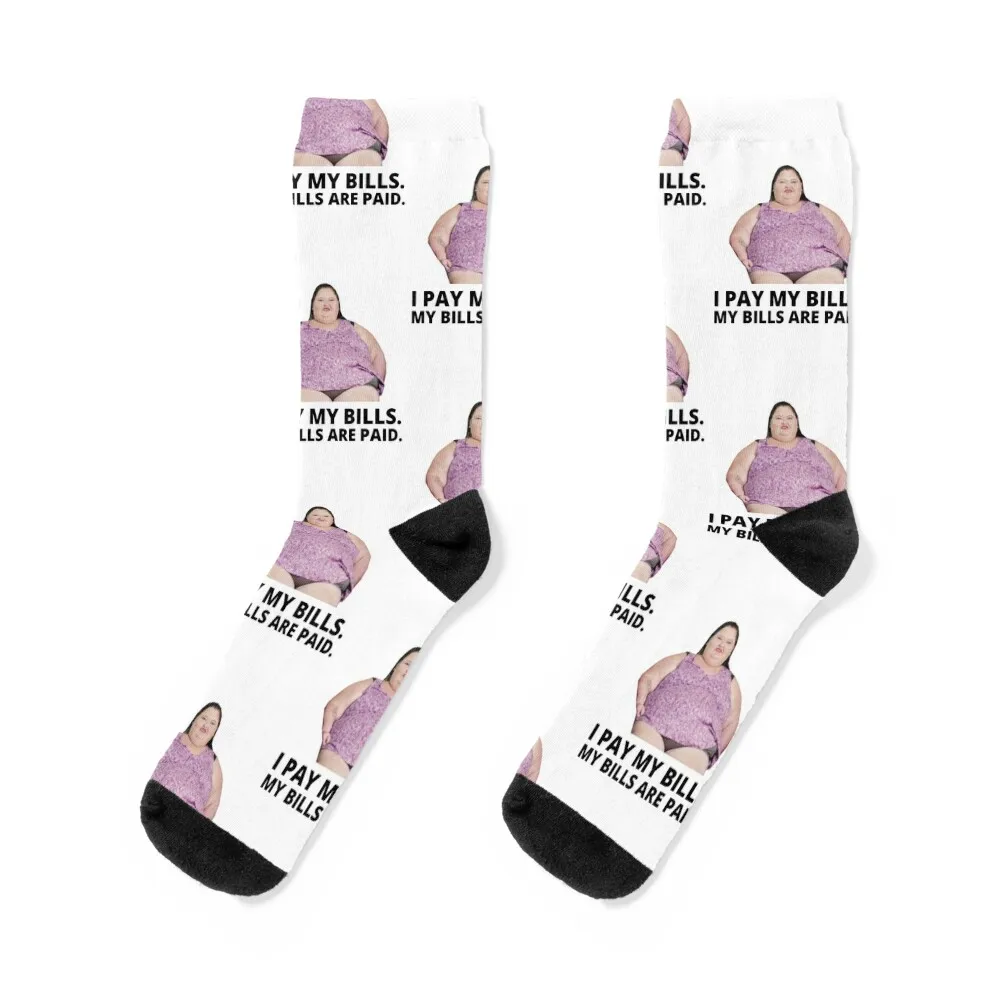 1000lb Sisters Amy Slaton - I Pay My Bills Socks gifts Running sport crazy Women Socks Men's