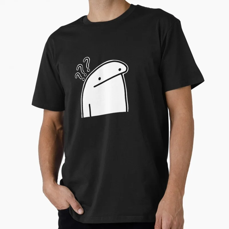 T-shirt humoristique et relatifable avec motif de personnage en bâton triste 0616, 100% coton imprimé, Tailles US S-6XL