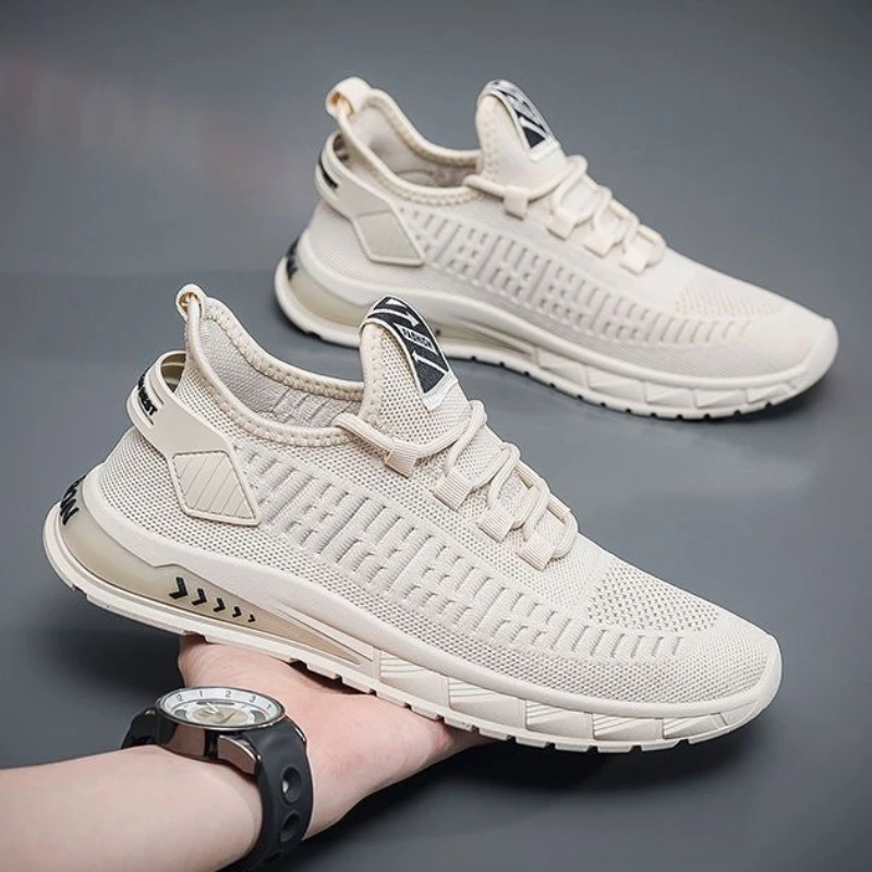 New Men Sneakers Summer Mesh Shoes Men's Casual Shoes Breathable Light Lace-Up Walking Footwear tennis men Masculino Zapatillas