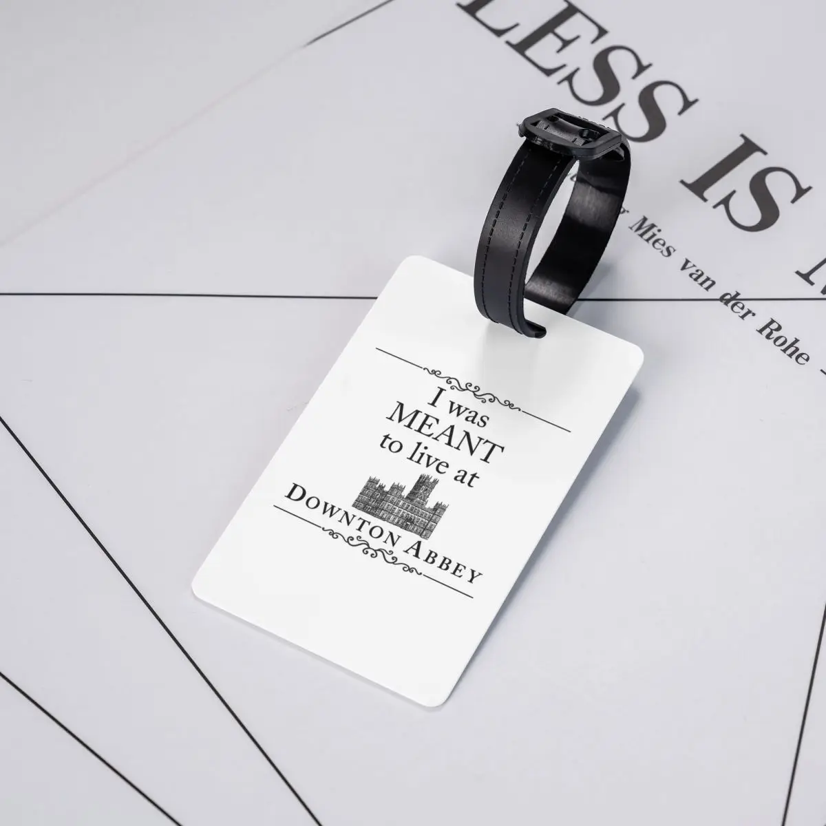 

I Was MEANT To Live At Downton Abbey Luggage Tags Suitcase Accessories Travel Baggage Boarding Tag Label Holder ID Name Address
