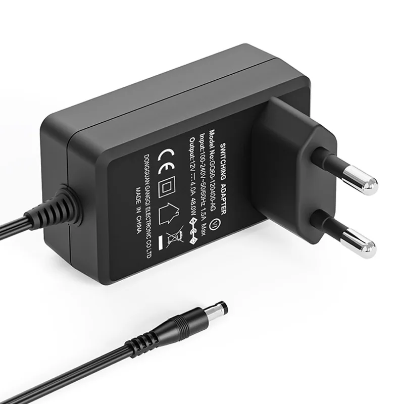 AC DC New 12V 4A 48W Power Adapter EU US AU UK PLUG 100V-240V 220V AC 12V DC Power Supply 4000MA 5.5*2.1MM