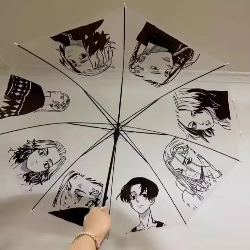 Tokyo Revengers Manjiro Sano Ryuguji Ken anime peripheral creative cartoon long-handled hand-painted graffiti manual umbrella