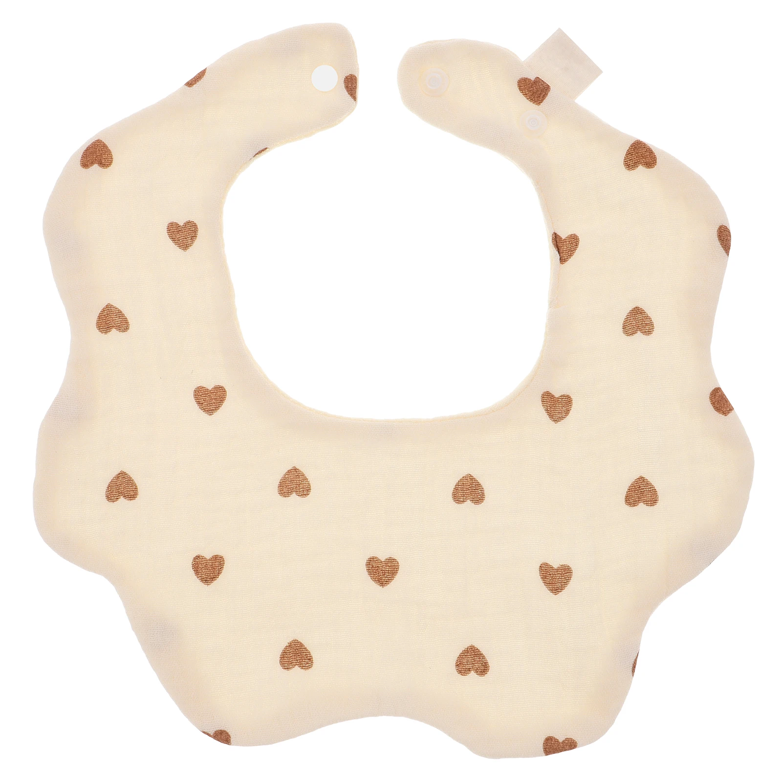 

Cotton Bibs 360 Degree Soft Secure Snap Button Food Spill Toddler Eating Supplies Newborn Baby Feeding Bib