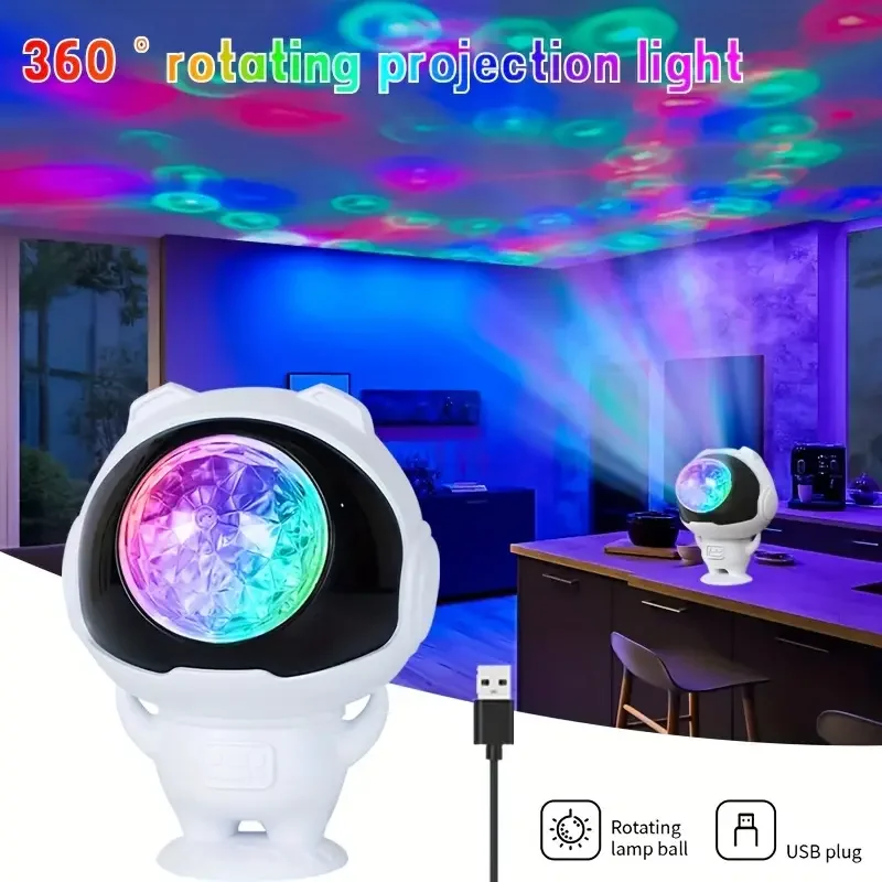 Galaxy Projector cielo stellato rotante LED Night Light Planetarium bambini camera da letto Star Night Lights Moon Light lampada regalo per bambini