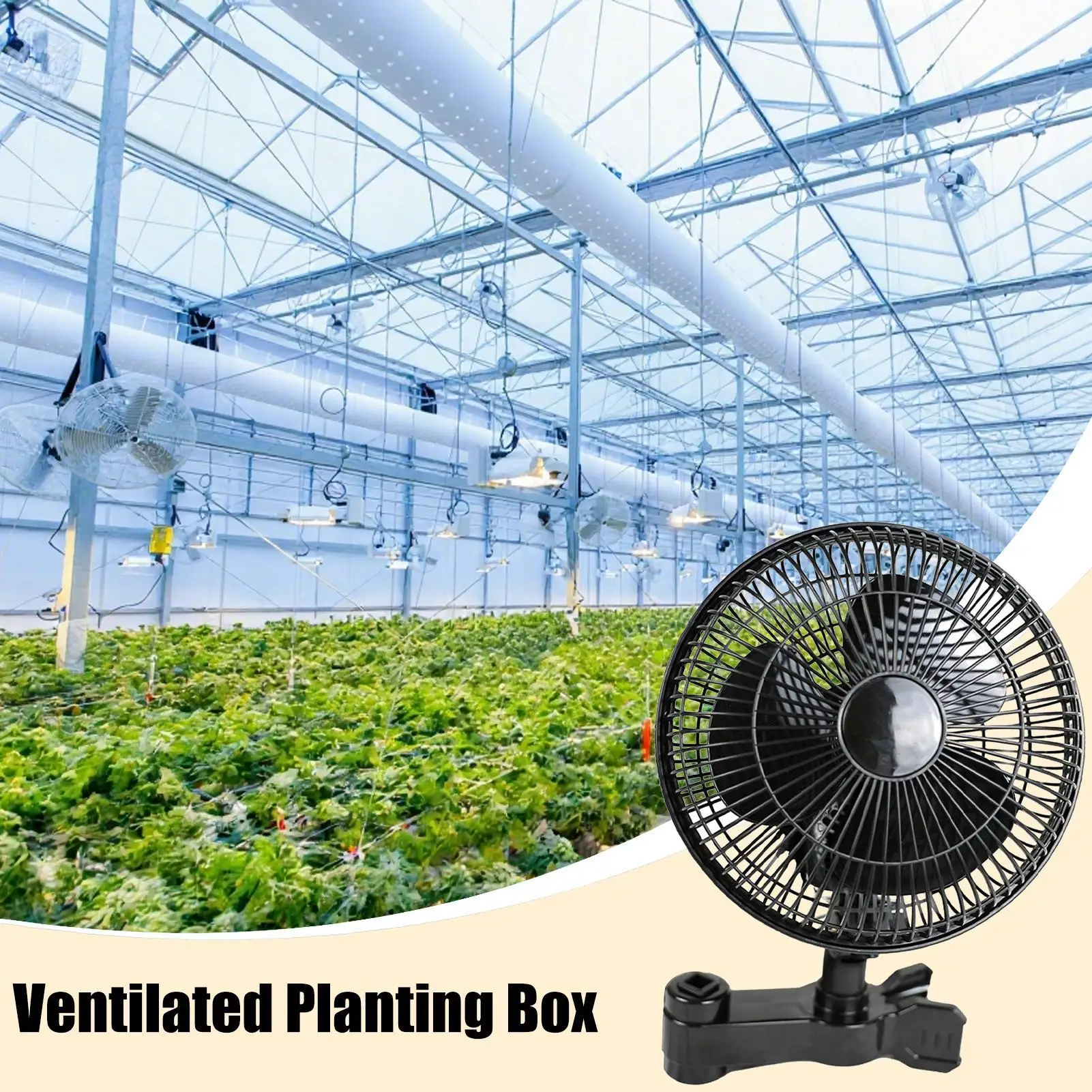 

Fan For Grow Tent Auto-Swing Quiet 2 Speed Powerful Oscillating Ventilator For Bedroom Camping Nursery Greenhouse Gym RV Tent