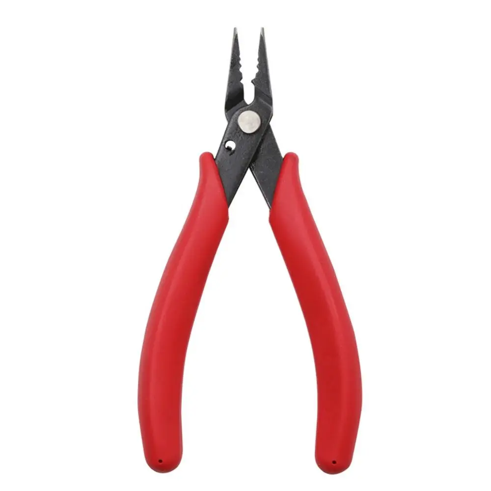 High Carbon Steel Jewellery Bead Setting Pliers Red DIY Handmade Tool Jewelry Crimping Pliers Rubber American-style Nosed Pliers