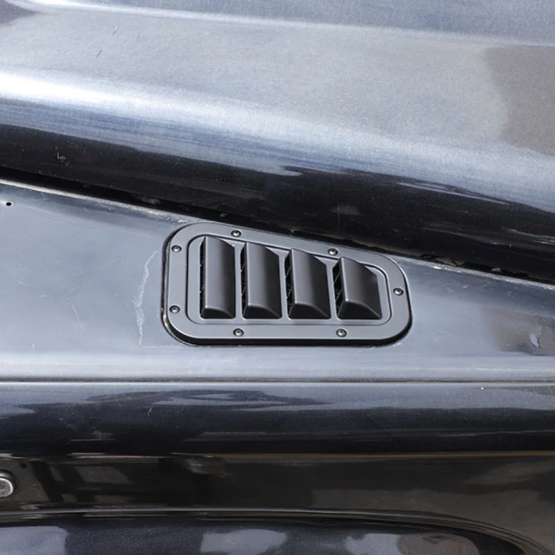 For Land Rover Defender 90 110 130 2004-2019 Black Car Front Engine Hood Bonnet Vents Air Outlet Cover Trim Car Accessories