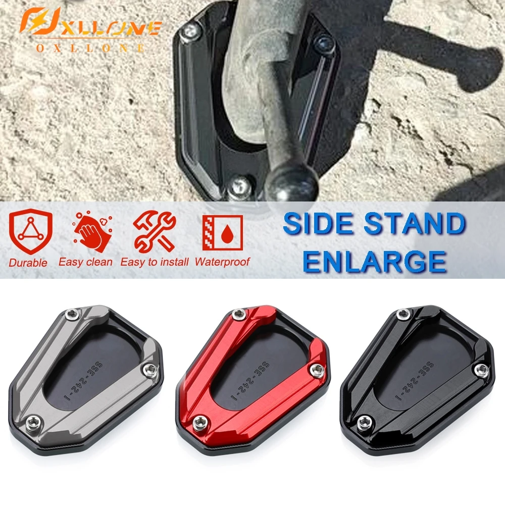 

Motorcycle Accessories For VOGE U525 2023-2024 Kickstand Foot Side Stand Enlarger Pad CNC Side Stand enlarged plate FIT CU525