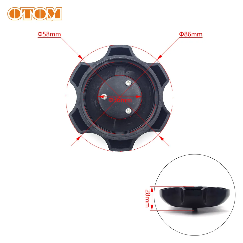 OTOM Motorcycle Fuel Cap Fuel Tank Cover For YAMAHA YZ85 YZ125 YZ250 YZ250F YZ450F WF250F WR450F 2002-2025 Tank Cell Cap Guard