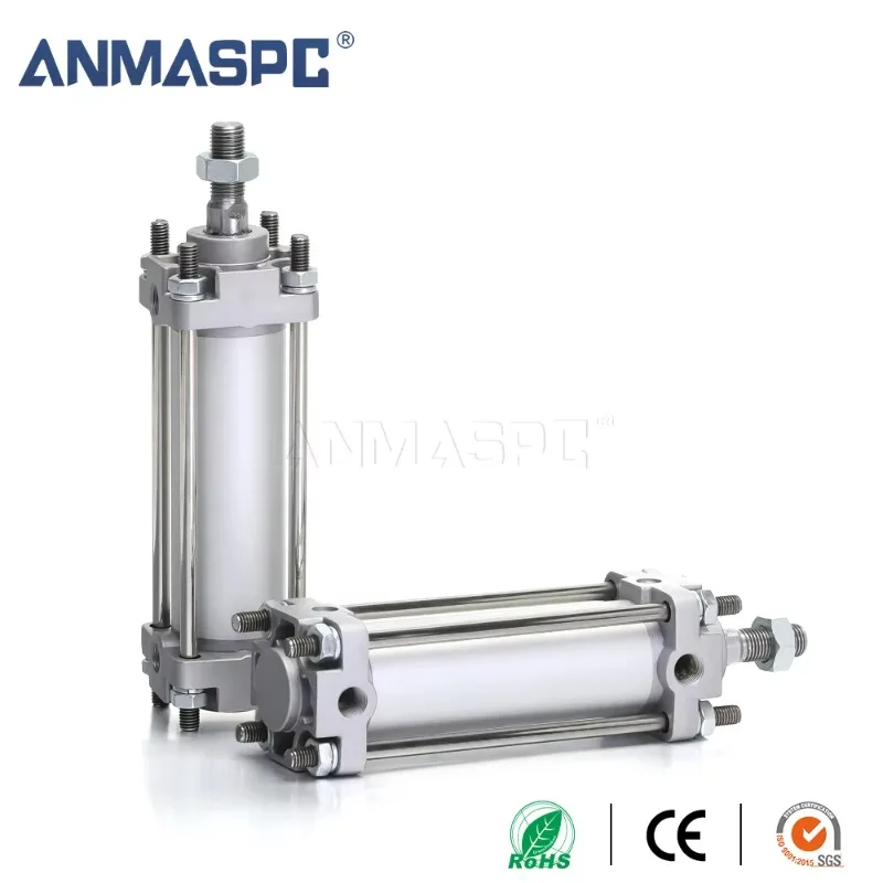 CA2B Dual-Action Square Hydraulic Cylinder Pneumatic Components Trucks Stainless Steel Series Cylinder Pump Motor Engine Core 4