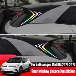 Rear window decoration sticker rear wing decoration sticker for Volkswagen VW ID.4 ID4 2021 2022 2023 2024