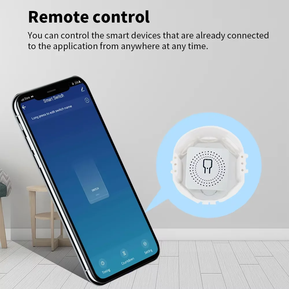 Tuya 16A Zigbee DIY Mini Smart Switch 2 Way Wireless Control Relay Automation Modules Voice Control Work With Alexa Google Home