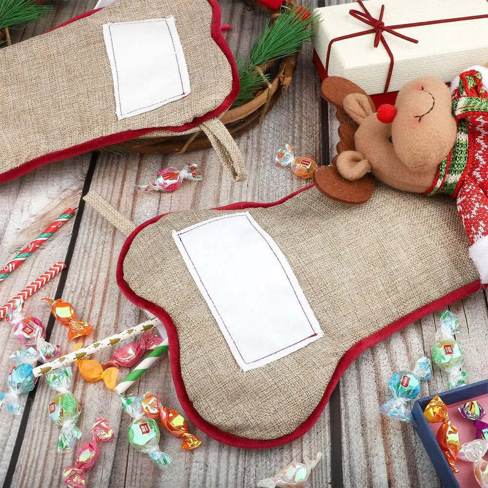 Bas de noël suspendus pour cheminée de noël, fournitures pour animaux de compagnie, décoration en os de chien